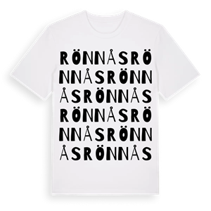 Rönnås ordlek t-shirt – ekologisk bomull t-shirt från PinShirt