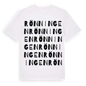 Rönningen ordlek t-shirt – ekologisk bomull t-shirt från PinShirt