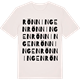 Vintage White t-shirt med Rönningen ordlek t-shirt