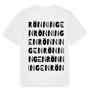 Rönningen ordlek t-shirt – ekologisk bomull t-shirt från Pinshirt