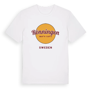 Rönningen cirkel t-shirt – ekologisk bomull t-shirt från PinShirt