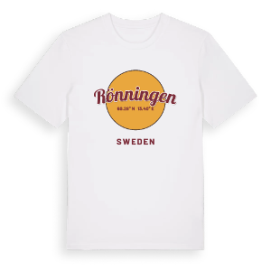 Rönningen cirkel t-shirt – ekologisk bomull t-shirt från PinShirt