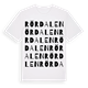 Rördalen ordlek t-shirt