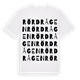 White t-shirt med Rördrågen ordlek t-shirt