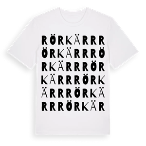 Rörkärr ordlek t-shirt – ekologisk bomull t-shirt från PinShirt