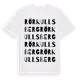 White t-shirt med Rörkullsberg ordlek t-shirt