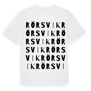 Rörsvik ordlek t-shirt – ekologisk bomull t-shirt från PinShirt