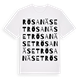 Rösanäset ordlek t-shirt