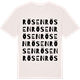 Vintage White t-shirt med Rösen ordlek t-shirt