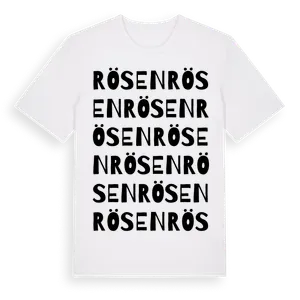Rösen ordlek t-shirt – ekologisk bomull t-shirt från Pinshirt