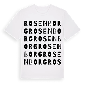 Rosenborg ordlek t-shirt – ekologisk bomull t-shirt från PinShirt