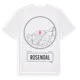 White t-shirt med Rosendal t-shirt