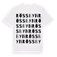 Rössbyn ordlek t-shirt