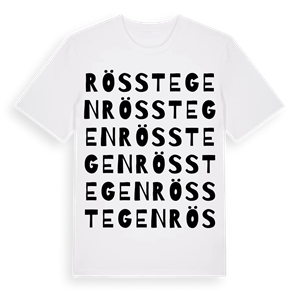 Rösstegen ordlek t-shirt – ekologisk bomull t-shirt från Pinshirt