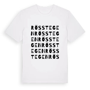 Rösstegen ordlek t-shirt – ekologisk bomull t-shirt från PinShirt