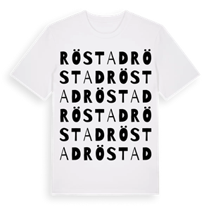 Röstad ordlek t-shirt – ekologisk bomull t-shirt från PinShirt
