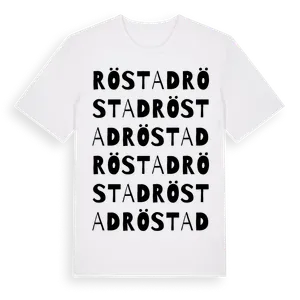 Röstad ordlek t-shirt – ekologisk bomull t-shirt från Pinshirt