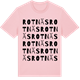 Pink Cotton t-shirt med Rotnäs ordlek t-shirt