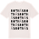 Vintage White t-shirt med Rotnäs ordlek t-shirt