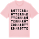 Pink Cotton t-shirt med Rötterna ordlek t-shirt