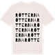 Vintage White t-shirt med Rötterna ordlek t-shirt