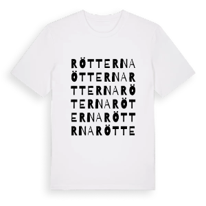 Rötterna ordlek t-shirt – ekologisk bomull t-shirt från PinShirt