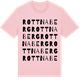 Pink Cotton t-shirt med Rottnaberg ordlek t-shirt
