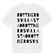 Rottneros villastad ordlek t-shirt