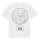 White t-shirt med Rud t-shirt