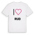 Jag älskar Rud t-shirt stort tryck