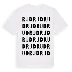 Rud ordlek t-shirt – ekologisk bomull t-shirt från Pinshirt