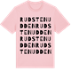 Pink Cotton t-shirt med Rud Stenudden ordlek t-shirt