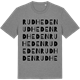 Mid Heather Gray t-shirt med Rudheden ordlek t-shirt