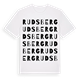 White t-shirt med Rudsberg ordlek t-shirt
