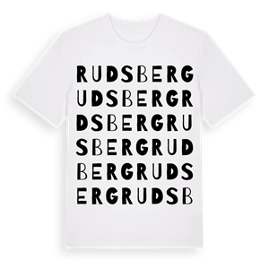 Rudsberg ordlek t-shirt – ekologisk bomull t-shirt från PinShirt