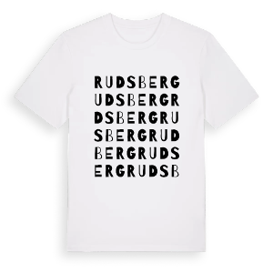 Rudsberg ordlek t-shirt – ekologisk bomull t-shirt från PinShirt