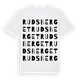 White t-shirt med Rudsberget ordlek t-shirt