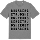 Mid Heather Gray t-shirt med Rudsberget ordlek t-shirt