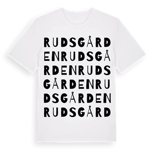 Rudsgården ordlek t-shirt – ekologisk bomull t-shirt från PinShirt