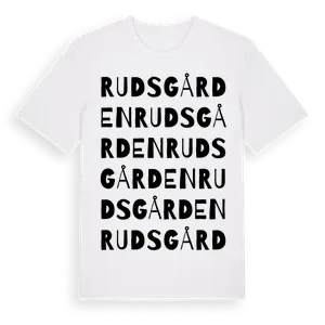 Rudsgården ordlek t-shirt – ekologisk bomull t-shirt från Pinshirt