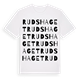 Rudshaget ordlek t-shirt