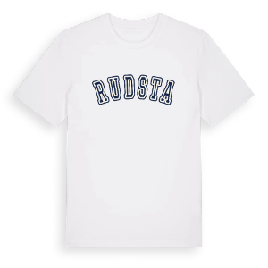 Rudsta college t-shirt – ekologisk bomull t-shirt från PinShirt