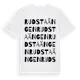 White t-shirt med Rudstaängen ordlek t-shirt