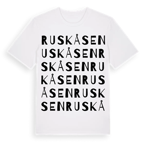 Ruskåsen ordlek t-shirt – ekologisk bomull t-shirt från PinShirt