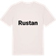 Vintage White t-shirt med Rustan fetstil t-shirt