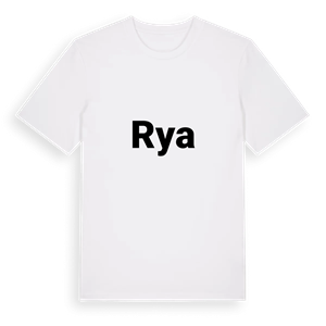 Rya fetstil t-shirt – ekologisk bomull t-shirt från PinShirt
