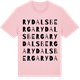 Pink Cotton t-shirt med Rydalsberga ordlek t-shirt