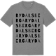 Mid Heather Gray t-shirt med Rydalsberga ordlek t-shirt