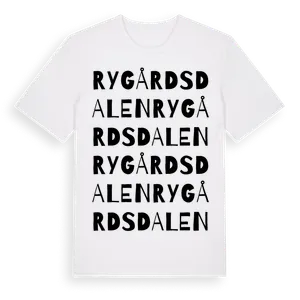 Rygårdsdalen ordlek t-shirt – ekologisk bomull t-shirt från Pinshirt
