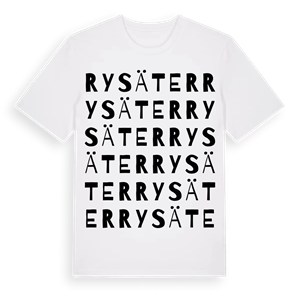 Rysäter ordlek t-shirt – ekologisk bomull t-shirt från Pinshirt